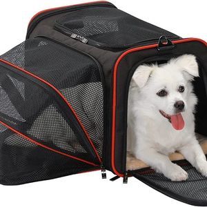 Petsfit Expandable Cat Carrier Dog Carriers,Airline Approved Washable Carrier